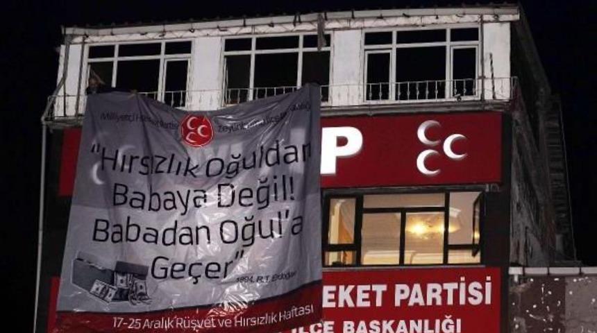 Mhp'den Pankartlı Tepki...