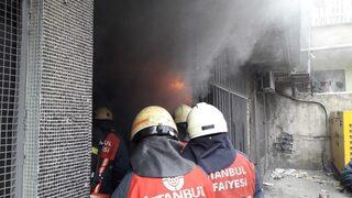 Sultangazi’de Tekstil Atölyesinde Yangın