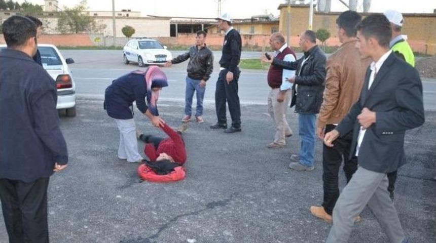 Kaçırılan Kadın Araçtan Atlayarak Kurtuldu