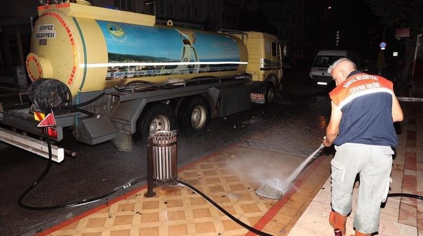 K&ouml;rfez&rsquo;de Temizlik &Ccedil;alışmaları Yapıldı