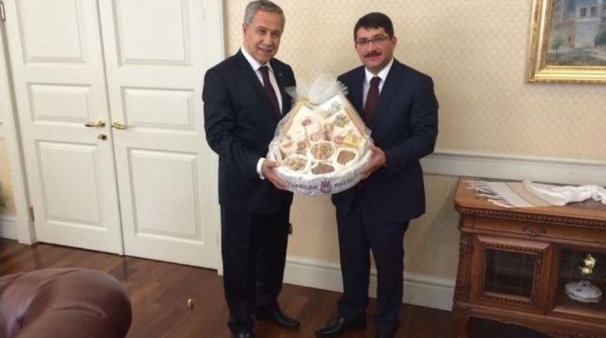 Başkan &Ccedil;elik Ankara Ziyaretinde Başbakan Yardımcısı Arın&ccedil;&rsquo;la Buluştu