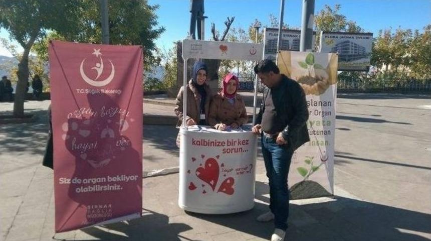 Şırnak&rsquo;ta Organ Bağışı Haftası Etkinliği
