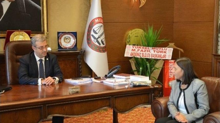 Eş Başkan Mutlu, Mersin Barosu&rsquo;nu Ziyaret Etti