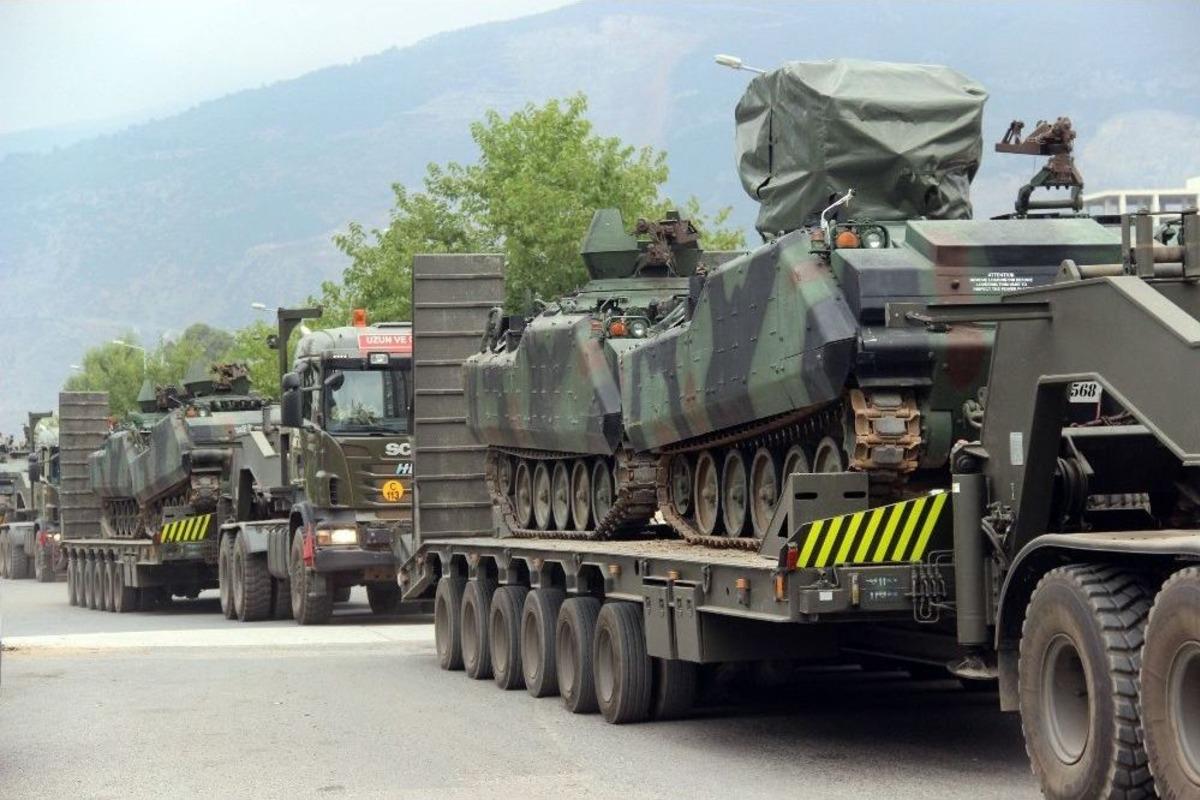 Suriye Sınırına Askeri Sevkiyat