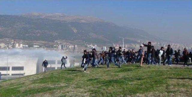 Polis Sütçü İmam Üniversitesi'ndeki Öğrenci Kavgasını Güçlükle Bastırdı