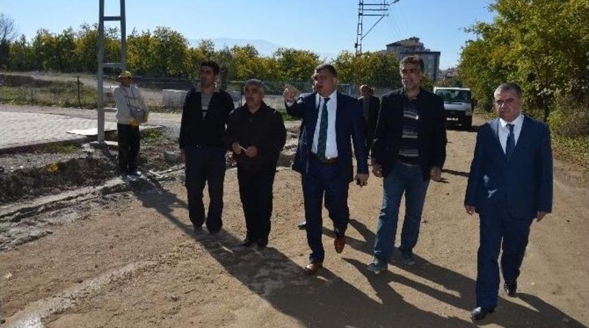 Başkan Selahattin G&uuml;rkan, &Ccedil;alışmaları Yerinde İnceledi