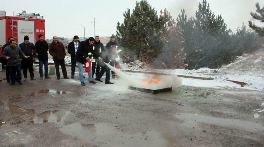 Özbelsan Personeli Yangın Konusunda Bilinçlendirildi