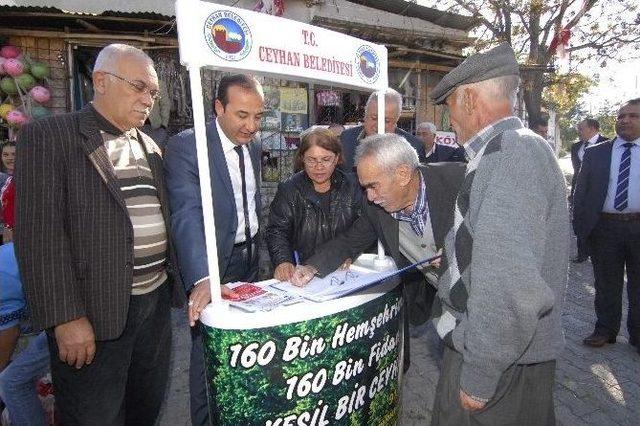 Ceyhan&rsquo;da "160 Bin Hemşehrimize 160 Fidan" Kampanyası 1