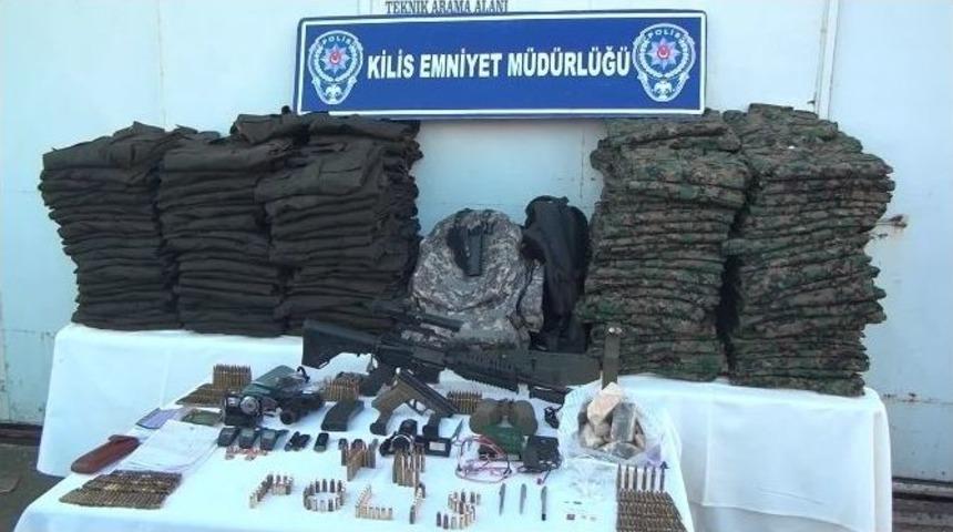 Kilis&rsquo;te Patlayıcı Madde Bulunan Ara&ccedil; Yakalandı