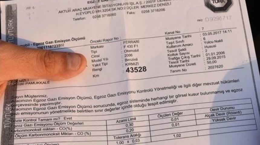 L&uuml;ks Aracına Yazılan Trafik Cezasına Itiraz Etti