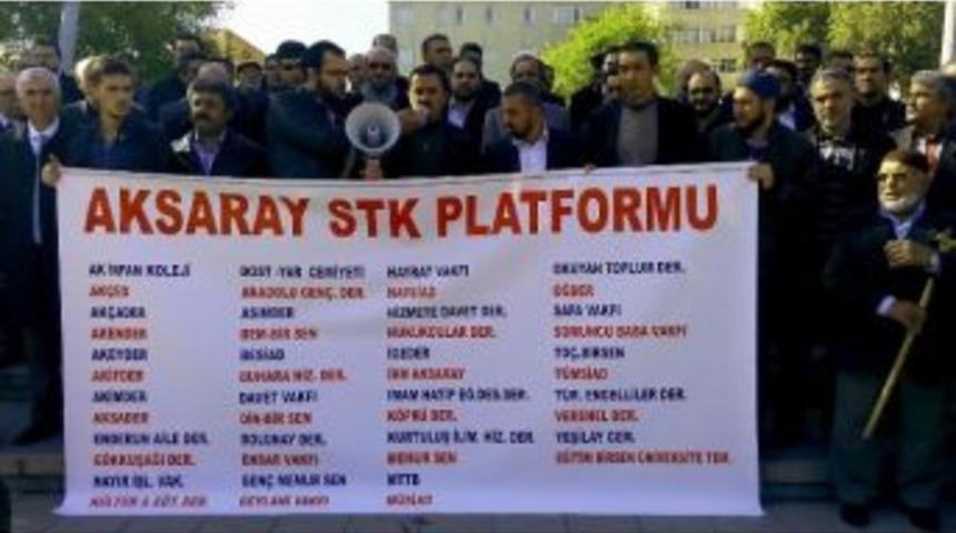 Aksaray&rsquo;da İsrail Protestosu