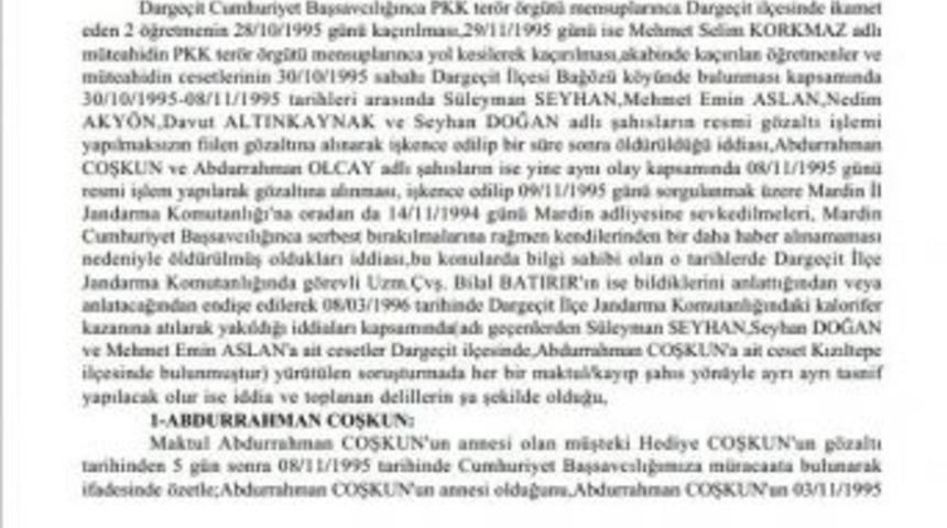 Darge&ccedil;it İddianamesi Kabul Edildi