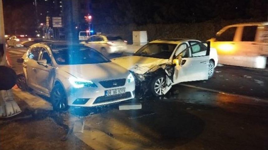 Başkent&rsquo;te Trafik Kazası: 2 Yaralı