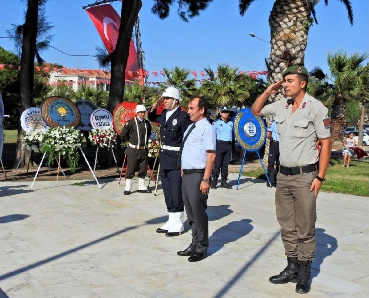 Ala&ccedil;atı Ve &Ccedil;eşme&rsquo;nin Kurtuluşu Coşkuyla Kutlandı