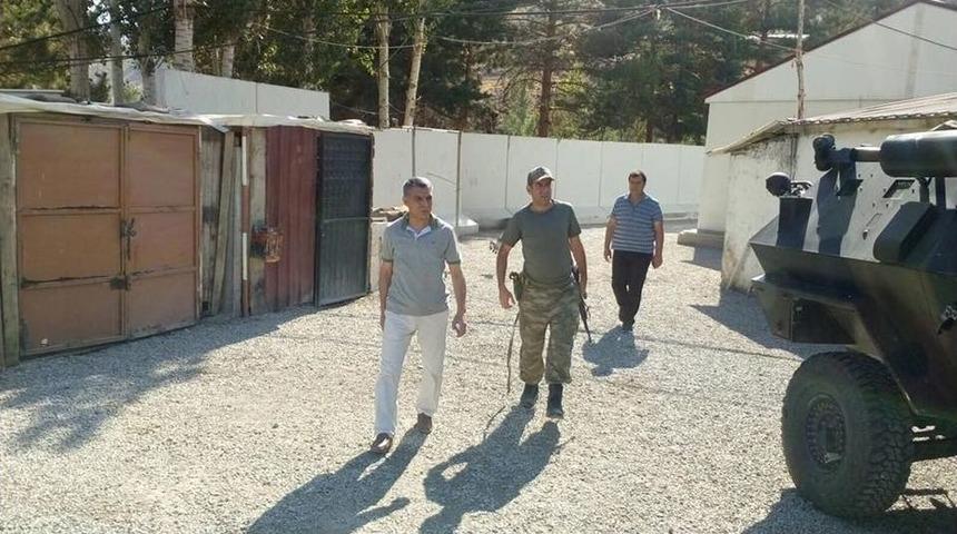 Kaymakam &Ouml;zkan, Karakol İnşaatını İnceledi