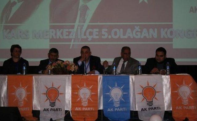 Ak Parti Kars Merkez İlçe Başkanlığı 5. Olağan Kongresi Yapıldı