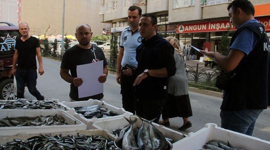 Giresun&rsquo;da Balık&ccedil;ı Tezgahları Denetlendi