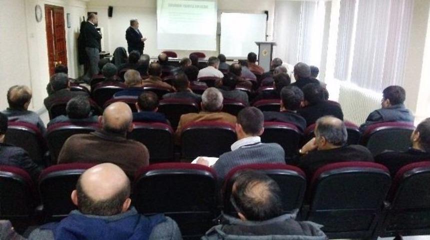 Erzincan Emniyeti Personellerine İş G&uuml;venliği Egitimi