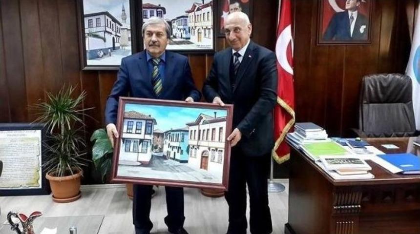 Başbakan Yardımcısı Akdoğan’ın Babası Reşit Akdoğan, Başkan Şahin’i Ziyaret Etti