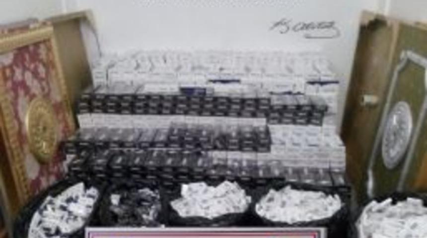 Erzincan"da 19 Bin 480 Paket Ka&ccedil;ak Sigara Ele Ge&ccedil;irildi