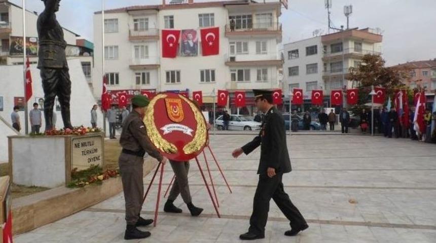 Korkuteli&rsquo;nde Atat&uuml;rk&rsquo;&uuml; Anma T&ouml;reni
