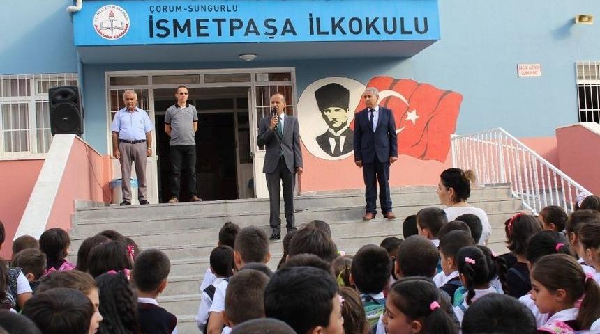 Sungurlu&rsquo;da 8 Bin 024 &Ouml;ğrenci Ders Başı Yaptı