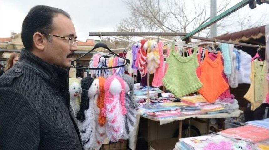 Uşak&rsquo;ta Kadın El Emeği &Uuml;r&uuml;nleri Satış Noktaları Tamamlanıyor