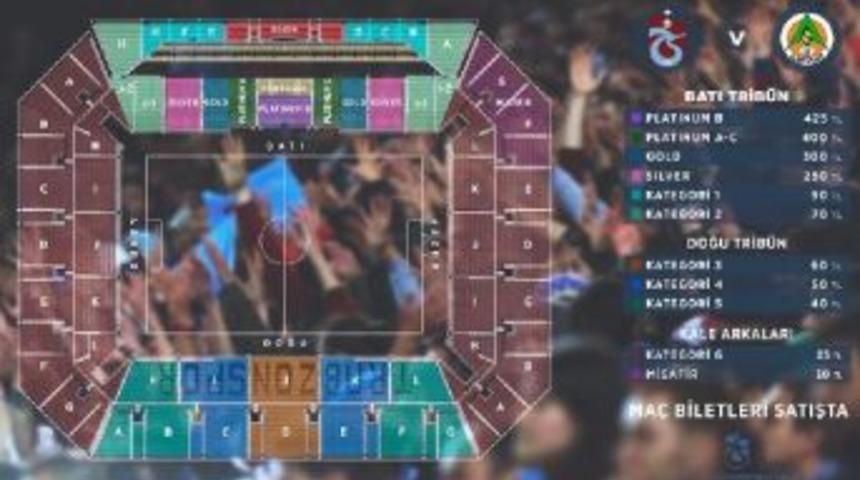 Trabzonspor - Aytemiz Alanyaspor Ma&ccedil;ının Biletleri Satışa &Ccedil;ıktı