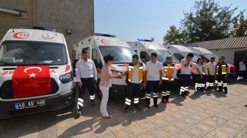 Kahramanmaraş&rsquo;ta 5 Ambulans G&ouml;reve Başladı