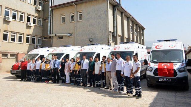 Kahramanmaraş’ta 5 Ambulans Göreve Başladı