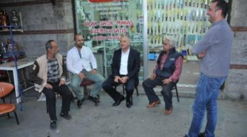 Aesob Başkanı Sevim&ccedil;ok, Sobacılar &Ccedil;arşısı Esnafının Sorunlarını Dinledi