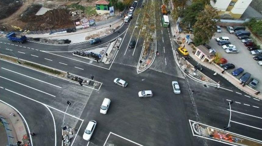 Santral Kavşağında Asfalt &Ccedil;alışması Yapıldı