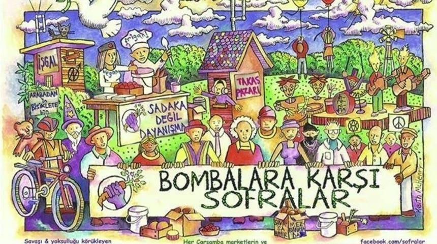 Bu Sofrada Yemek &Uuml;cretsiz: Bombalara Karşı Sofralar