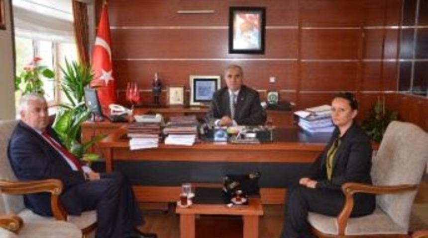 Ergene Belediye Başkanı Y&uuml;ksel&rsquo;den &Ccedil;orlu Kaymakamı Levent Kılı&ccedil;&rsquo;a Ziyaret