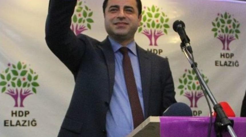 Elazığ&rsquo;da Partisinin Kongresine Katılan Hdp Eş Genel Başkanı Selahattin Demirtaş: