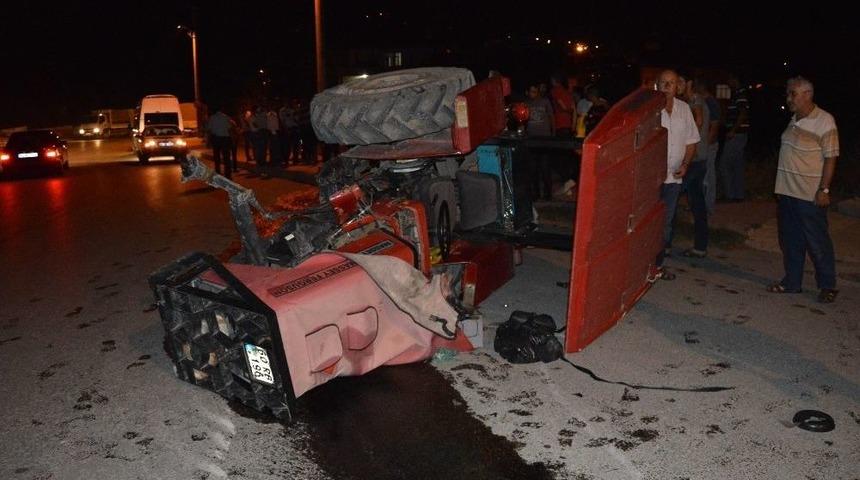 Niksar&rsquo;da Trakt&ouml;r Devrildi: 1 Yaralı