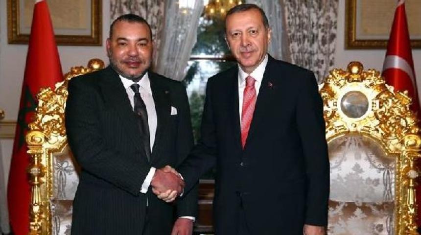 Cumhurbaşkanı Erdoğan Fas Kralını Ailesiyle Birlikte Kabul Etti