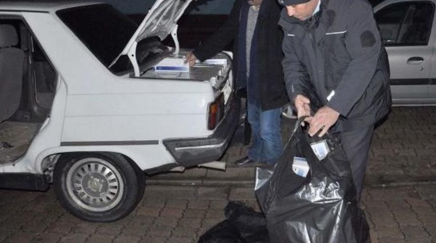 İslahiye'de 7 Bin 500 Paket Ka&ccedil;ak Sigara