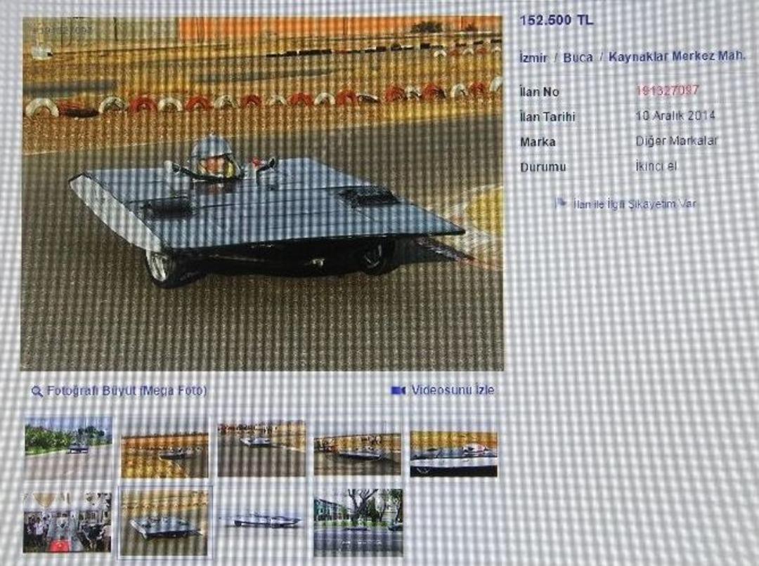 &Ouml;ğrenciler, Yarışmaya Katılmak İ&ccedil;in G&uuml;neş Enerjili Aracı Satışa &Ccedil;ıkardı