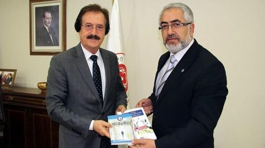 Sağlık Sendikası Y&ouml;netiminden, Rekt&ouml;r Kocacık&rsquo;a Ziyaret