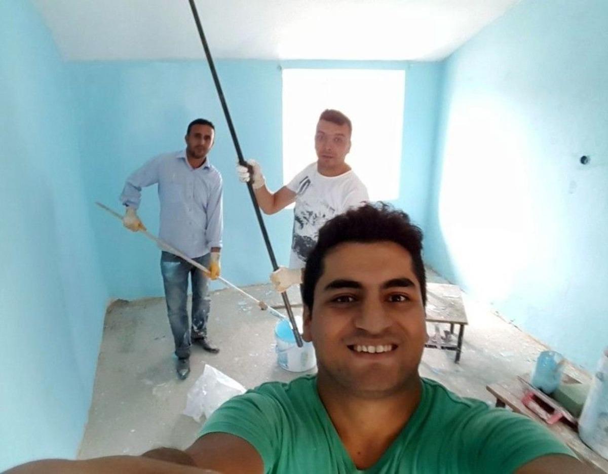 &Ouml;ğretmenler Boyacı, Sıvacı Oldu Anaokulu Yaptı