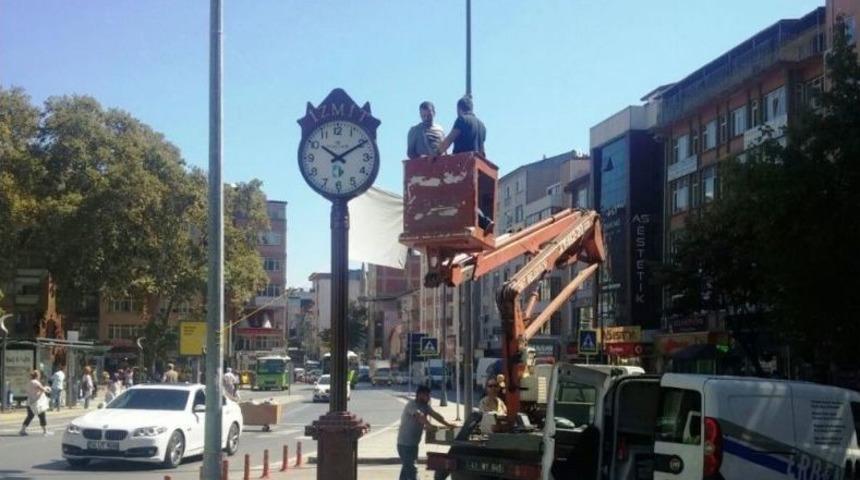 İzmit&rsquo;teki Meydan Saatleri Bakım Ve Onarımdan Ge&ccedil;ti