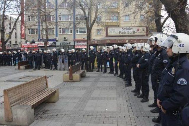 Konya'da Gerginliği Polis Önledi