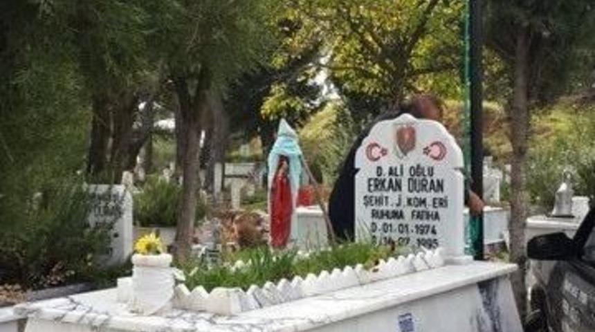 &Ccedil;ine Belediyesi, Şehit Mezarlarının Bakımını Yaptı