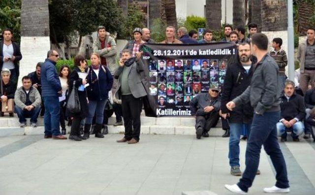 Hdp'nin Bodrum'daki Uludere Eyleminde Kısa Süreli Gerginlik