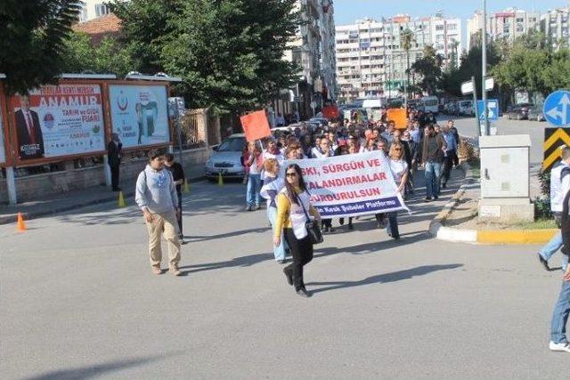 İşçiler Büyükşehir Belediyesi’ne Yürüdü 1