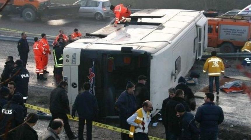 Yolcu Otob&uuml;s&uuml; Kazasında Şof&ouml;re 10 Yıl Hapis