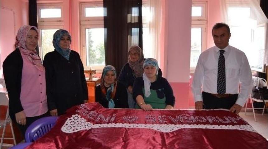 Ev Hanımlarından Dikiş-nakış Kurslarına Yoğun İlgi