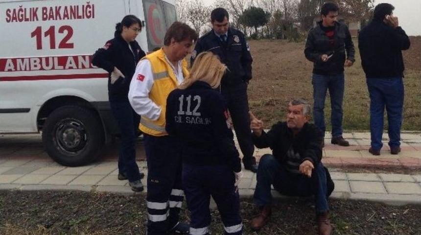 Alkoll&uuml; Şahıs Polise Ve Sağlık Ekiplerine Zor Anlar Yaşattı