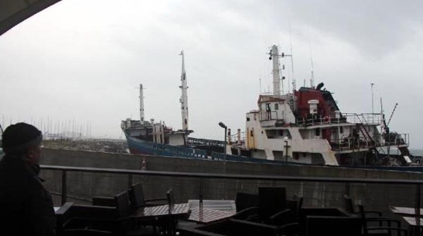 Pendik'te Gemi Karaya Oturdu